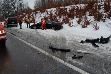 Crash scene on Highway 10 near Fairchild 2/10/13. Photos by Clark County Sheriff's Department. Crash scene on Highway 10 near Fairchild 2/10/13. Photos by Clark County Sheriff's Department.