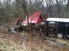 I-70 Overturned Truck 1 I-70 Overturned Truck 1