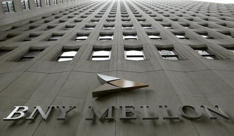 A BNY Mellon sign is seen on their headquarters in New York's financial district, January 19, 2011. REUTERS/Brendan McDermid A BNY Mellon sign is seen on their headquarters in New York's financial district, January 19, 2011. REUTERS/Brendan McDermid
