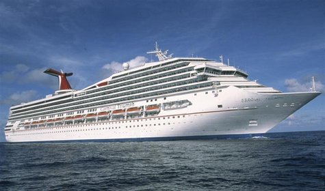 A Carnival cruise ship, Carnival Triumph, is seen in this undated handout picture provided by Carnival Cruise Lines to Reuters on February 1 A Carnival cruise ship, Carnival Triumph, is seen in this undated handout picture provided by Carnival Cruise Lines to Reuters on February 1