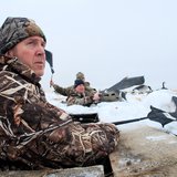Tom Mitchell in the blind hunting geese with Steffen Brothers Outdoors Expeditions. Tom Mitchell in the blind hunting geese with Steffen Brothers Outdoors Expeditions.