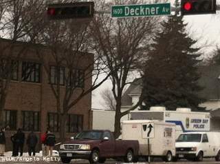 The body of a male was found in the area of Main St. and Deckner Ave. in Green Bay on Wednesday, February 13, 2013. (courtesy of FOX 11). The body of a male was found in the area of Main St. and Deckner Ave. in Green Bay on Wednesday, February 13, 2013. (courtesy of FOX 11).