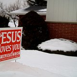 Signs are up in a south side neighborhood