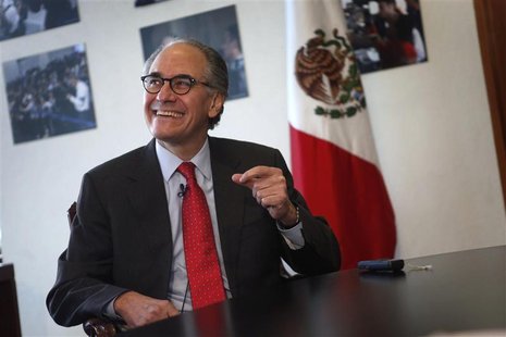 Herminio Blanco, Mexican candidate to head the World Trade Organization (WTO), smiles during an interview with Reuters in Mexico City Februa Herminio Blanco, Mexican candidate to head the World Trade Organization (WTO), smiles during an interview with Reuters in Mexico City Februa