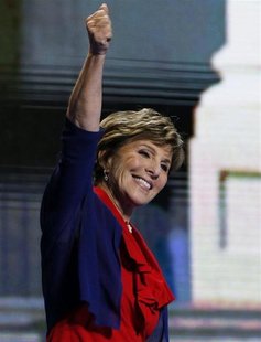 Senator Barbara Boxer (D-CA) waves onstage while addressing the second session of the Democratic National Convention in Charlotte, North Car Senator Barbara Boxer (D-CA) waves onstage while addressing the second session of the Democratic National Convention in Charlotte, North Car