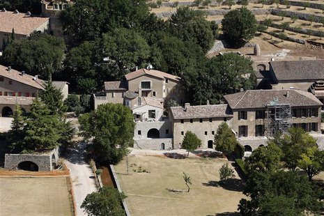 An aerial view of the 17th-century Chateau Miraval, the $60 million estate which is owned by actors Brad Pitt and Angelina Jolie, is seen in An aerial view of the 17th-century Chateau Miraval, the $60 million estate which is owned by actors Brad Pitt and Angelina Jolie, is seen in