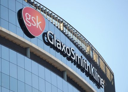 A GlaxoSmithKline logo is seen outside one of its buildings in west London, February 6, 2008. REUTERS/Toby Melville A GlaxoSmithKline logo is seen outside one of its buildings in west London, February 6, 2008. REUTERS/Toby Melville