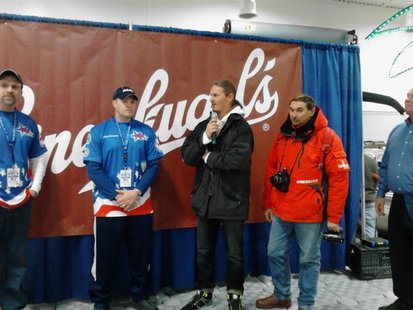 Contestants in the World Ice Fishing Championships 2013 meet the public at the Central Wisconsin Sports Show at Rothschild's Patriot Center. Contestants in the World Ice Fishing Championships 2013 meet the public at the Central Wisconsin Sports Show at Rothschild's Patriot Center.