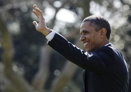 U.S. President Barack Obama waves to visitors as he departs for travel to Chicago and, eventually, a Presidents Day weekend visit in Florida U.S. President Barack Obama waves to visitors as he departs for travel to Chicago and, eventually, a Presidents Day weekend visit in Florida