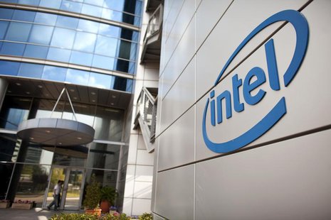 An Intel logo is seen at the company's offices in Petah Tikva, near Tel Aviv October 24, 2011. REUTERS/Nir Elias An Intel logo is seen at the company's offices in Petah Tikva, near Tel Aviv October 24, 2011. REUTERS/Nir Elias