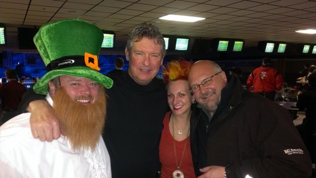 Bryan and Nikki with former Packer quarterback Lynn Dickey and Craig Kerscmeier from K-Tech