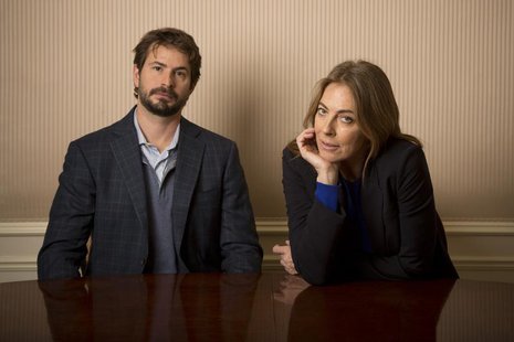 Screenwriter Mark Boal and Director Kathryn Bigelow pose for photos for their new film 'Zero Dark Thirty' in New York December 4, 2012. REUT Screenwriter Mark Boal and Director Kathryn Bigelow pose for photos for their new film 'Zero Dark Thirty' in New York December 4, 2012. REUT