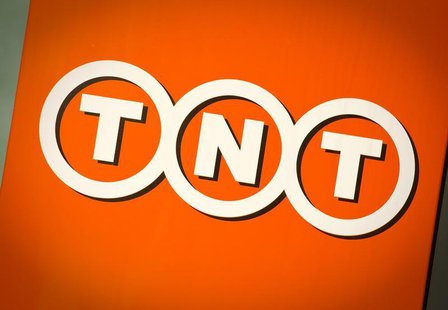 The logo of TNT is seen in Hoofddorp, the Netherlands March 19, 2012. REUTERS/Robin van Lonkhuijsen/United Photos The logo of TNT is seen in Hoofddorp, the Netherlands March 19, 2012. REUTERS/Robin van Lonkhuijsen/United Photos
