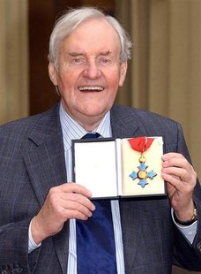 Veteran British actor Richard Briers, 69, poses with his CBE (Commander of the Order of the British Empire) medal after a ceremony with Brit Veteran British actor Richard Briers, 69, poses with his CBE (Commander of the Order of the British Empire) medal after a ceremony with Brit