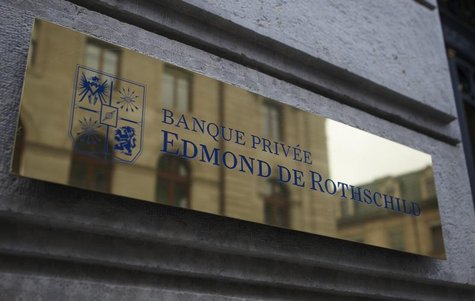 A logo of Banque Privee Edmond de Rothschild is seen on the bank building before a news conference for the group's 2010 results, in Geneva M A logo of Banque Privee Edmond de Rothschild is seen on the bank building before a news conference for the group's 2010 results, in Geneva M