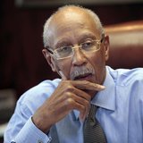 City of Detroit Mayor Dave Bing talks about the future of the city during an interview in his office in Detroit, Michigan February 5, 2013. 