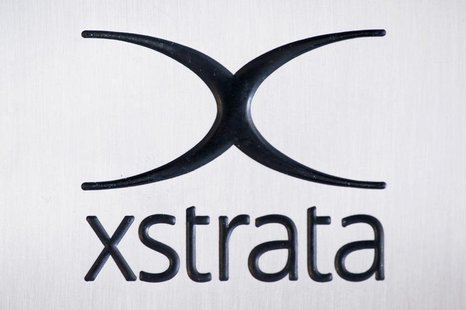A logo of Swiss mining company Xstrata is shown at their headquarters in Zug, November 13, 2012. REUTERS/Michael Buholzer A logo of Swiss mining company Xstrata is shown at their headquarters in Zug, November 13, 2012. REUTERS/Michael Buholzer