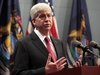 Michigan Governor Rick Snyder holds a news conference to talk about why he signed into law, earlier in the day, right-to-work laws in Lansin