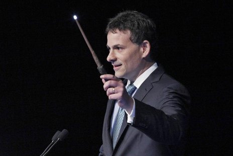 David Einhorn, president of Greenlight Capital, holds a toy wand as part of a joke during the Sohn Investment Conference in New York, May 16 David Einhorn, president of Greenlight Capital, holds a toy wand as part of a joke during the Sohn Investment Conference in New York, May 16