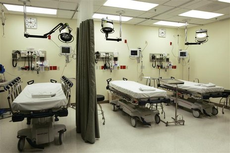 Hospital beds in a file photo. REUTERS/Lee Celano Hospital beds in a file photo. REUTERS/Lee Celano