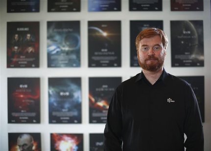 Hilmar Petursson, CEO of IT company CCP, poses for a picture at the company's head office in Reykjavik February 13, 2013. REUTERS/Stoyan Nen Hilmar Petursson, CEO of IT company CCP, poses for a picture at the company's head office in Reykjavik February 13, 2013. REUTERS/Stoyan Nen