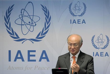 International Atomic Energy Agency (IAEA) Director General Yukiya Amano reacts as he attends a news conference during a board of governors m International Atomic Energy Agency (IAEA) Director General Yukiya Amano reacts as he attends a news conference during a board of governors m