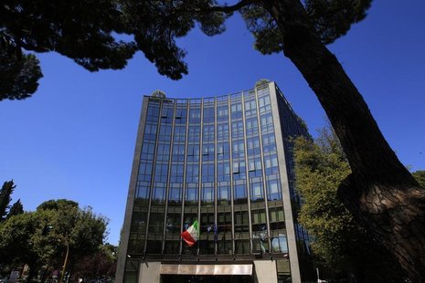 The headquarters of Italian defense and aerospace company Finmeccanica is seen in Rome May 3, 2012. REUTERS/Max Rossi The headquarters of Italian defense and aerospace company Finmeccanica is seen in Rome May 3, 2012. REUTERS/Max Rossi