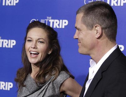 Actor Josh Brolin and wife actress Diane Lane pose as they arrive for the premiere of the new film "The Guilt Trip" starring Barbra Streisan Actor Josh Brolin and wife actress Diane Lane pose as they arrive for the premiere of the new film "The Guilt Trip" starring Barbra Streisan