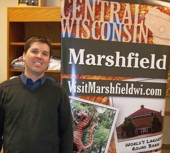 Marshfield's new Convention & Visitor's Bureau Director Matt McClean Marshfield's new Convention & Visitor's Bureau Director Matt McClean