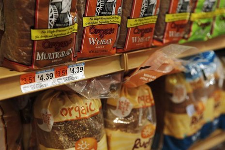 The price of bread is seen on a store shelf in New York April 7, 2011. REUTERS/Lucas Jackson The price of bread is seen on a store shelf in New York April 7, 2011. REUTERS/Lucas Jackson