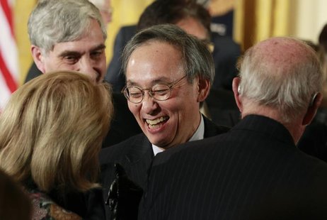 Outgoing U.S. Energy Secretary Steven Chu is pictured in the audience during a science and technical innovation award ceremony in the East R Outgoing U.S. Energy Secretary Steven Chu is pictured in the audience during a science and technical innovation award ceremony in the East R