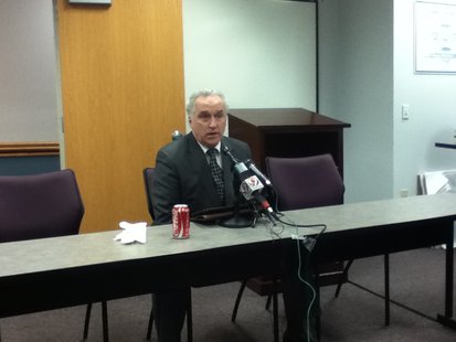 Marathon County Sheriff Randy Hoenisch press conference 2/22/13 announcing he will retire in approximately three weeks. Marathon County Sheriff Randy Hoenisch press conference 2/22/13 announcing he will retire in approximately three weeks.