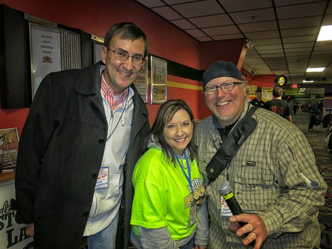 Stacy Cole and I hosted the 2013 "Bowl For Kids Sake" at Dales Weston Lanes! Tony Waitekus stop by for a quick pic!!