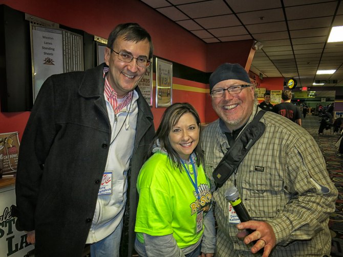 Stacy Cole and I hosted the 2013 "Bowl For Kids Sake" at Dales Weston Lanes! Tony Waitekus stop by for a quick pic!!