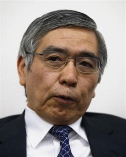 Asian Development Bank President Haruhiko Kuroda speaks during a group interview in Tokyo February 11, 2013. REUTERS/Toru Hanai Asian Development Bank President Haruhiko Kuroda speaks during a group interview in Tokyo February 11, 2013. REUTERS/Toru Hanai