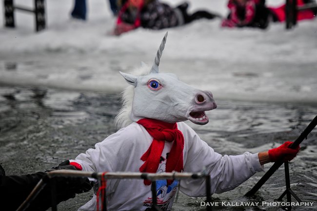 My favorite pic of the day...perfect expression! Thanks for supporting the Polar Plunge everybody!!