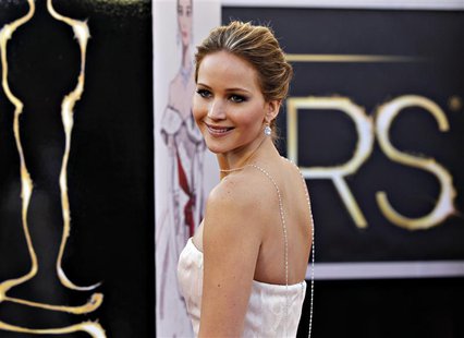 Best Actress nominee Jennifer Lawrence for her role in "Silver Linings Playbook" arrives at the 85th Academy Awards in Hollywood, California Best Actress nominee Jennifer Lawrence for her role in "Silver Linings Playbook" arrives at the 85th Academy Awards in Hollywood, California