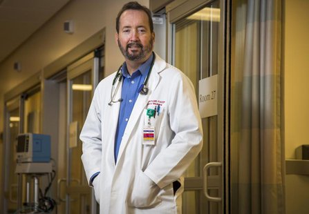 Dr. Michael Weitz, MD, poses in the emergency room at St. John's Health Center in Santa Monica, California, February 13, 2013. Drug makers a Dr. Michael Weitz, MD, poses in the emergency room at St. John's Health Center in Santa Monica, California, February 13, 2013. Drug makers a