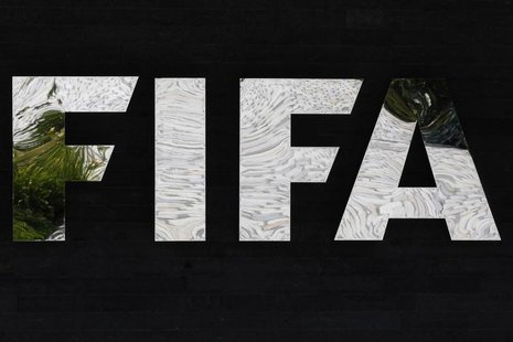 A logo of the International Federation of Football Association (FIFA) is pictured at the Home of FIFA in Zurich July 5, 2012. REUTERS/Michae A logo of the International Federation of Football Association (FIFA) is pictured at the Home of FIFA in Zurich July 5, 2012. REUTERS/Michae