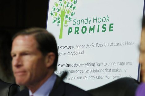 Senator Richard Blumenthal (D-CT) is seen during a hearing held by the Senate Judiciary committee about guns and violence on Capitol Hill in Senator Richard Blumenthal (D-CT) is seen during a hearing held by the Senate Judiciary committee about guns and violence on Capitol Hill in