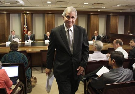 Martin Gruenberg,chairman of the Federal Deposit Insurance Corporation (FDIC), leaves after a briefing about the bank and thrift industry ea Martin Gruenberg,chairman of the Federal Deposit Insurance Corporation (FDIC), leaves after a briefing about the bank and thrift industry ea