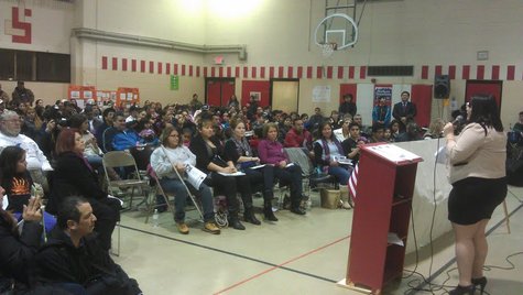 Supporters of immigration reform efforts gathered at the St. Joseph Catholic Church on Lake Street in Kalamazoo Monday evening. Supporters of immigration reform efforts gathered at the St. Joseph Catholic Church on Lake Street in Kalamazoo Monday evening.
