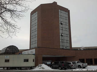 The Oshkosh Premier Waterfront Hotel and Convention Center is seen, Feb. 26, 2013. (courtesy of FOX 11). The Oshkosh Premier Waterfront Hotel and Convention Center is seen, Feb. 26, 2013. (courtesy of FOX 11).