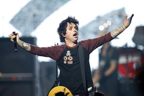 Green Day lead vocalist and guitarist Billie Joe Armstrong performs during the 2012 iHeart Radio Music Festival at the MGM Grand Garden Aren Green Day lead vocalist and guitarist Billie Joe Armstrong performs during the 2012 iHeart Radio Music Festival at the MGM Grand Garden Aren