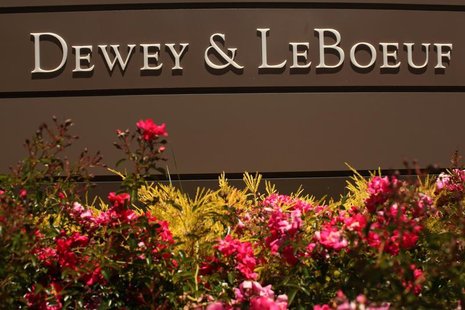 A sign is seen at the offices of Dewey & LeBoeuf in Palo Alto, California June 5, 2012. REUTERS/Robert Galbraith A sign is seen at the offices of Dewey & LeBoeuf in Palo Alto, California June 5, 2012. REUTERS/Robert Galbraith