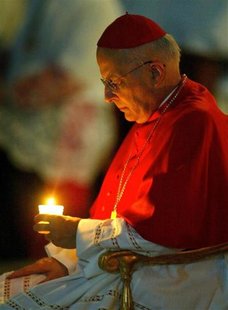 Chicago's Archbishop Francis Cardinal George of the U.S. holds a candle while attending a mass in Saint Peter's Basilica at the Vatican, Feb Chicago's Archbishop Francis Cardinal George of the U.S. holds a candle while attending a mass in Saint Peter's Basilica at the Vatican, Feb
