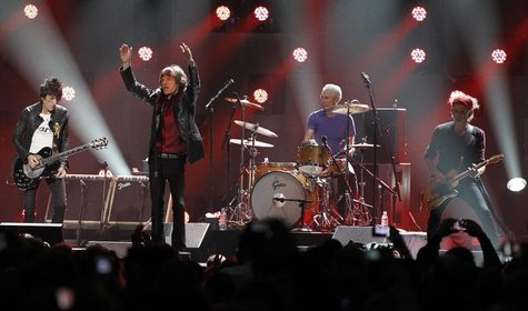Ron Wood (L), Mick Jagger (2nd L), Charlie Watts and Keith Richards (R) of the Rolling Stones perform during the "12-12-12" benefit concert Ron Wood (L), Mick Jagger (2nd L), Charlie Watts and Keith Richards (R) of the Rolling Stones perform during the "12-12-12" benefit concert