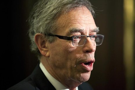 Joe Oliver, Canada's Minister of Natural Resources, talks to media after speaking at the Canadian Aboriginal Minerals Association's 20th Ann Joe Oliver, Canada's Minister of Natural Resources, talks to media after speaking at the Canadian Aboriginal Minerals Association's 20th Ann