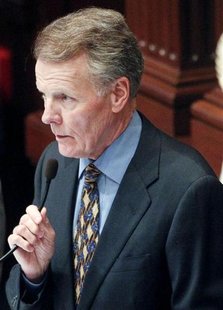 Michael Madigan, speaker of the Illinois Representatives, addresses the joint session of the General Assembly before the State of the State Michael Madigan, speaker of the Illinois Representatives, addresses the joint session of the General Assembly before the State of the State