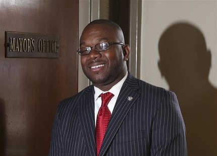 Marco McMillian, 34, a candidate for mayor of the Mississippi Delta city of Clarksdale, is shown in this undated campaign photograph release Marco McMillian, 34, a candidate for mayor of the Mississippi Delta city of Clarksdale, is shown in this undated campaign photograph release
